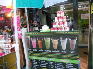 Bangkok, puesto de refrescos